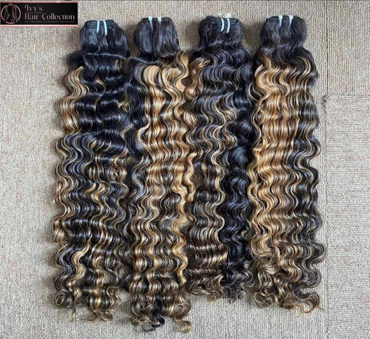 Vietnamese Burmese Highlights Hair Curls